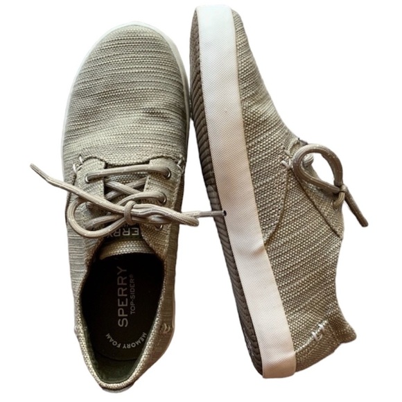 Sperry Top-sider Memory Foam Sage Green Sneakers - Picture 1 of 8